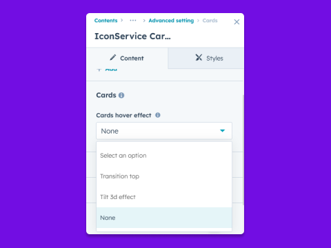 Boxes Hover Effect (Tilt 3D Effect & Transition Top)