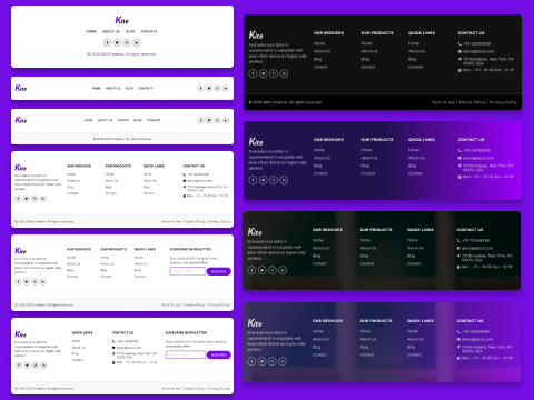 7+ Unique Footer Types and Seamless Integration