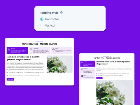 Tab Layouts [Horizontal & Vertical]