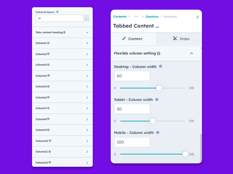 Flexible Column Grid