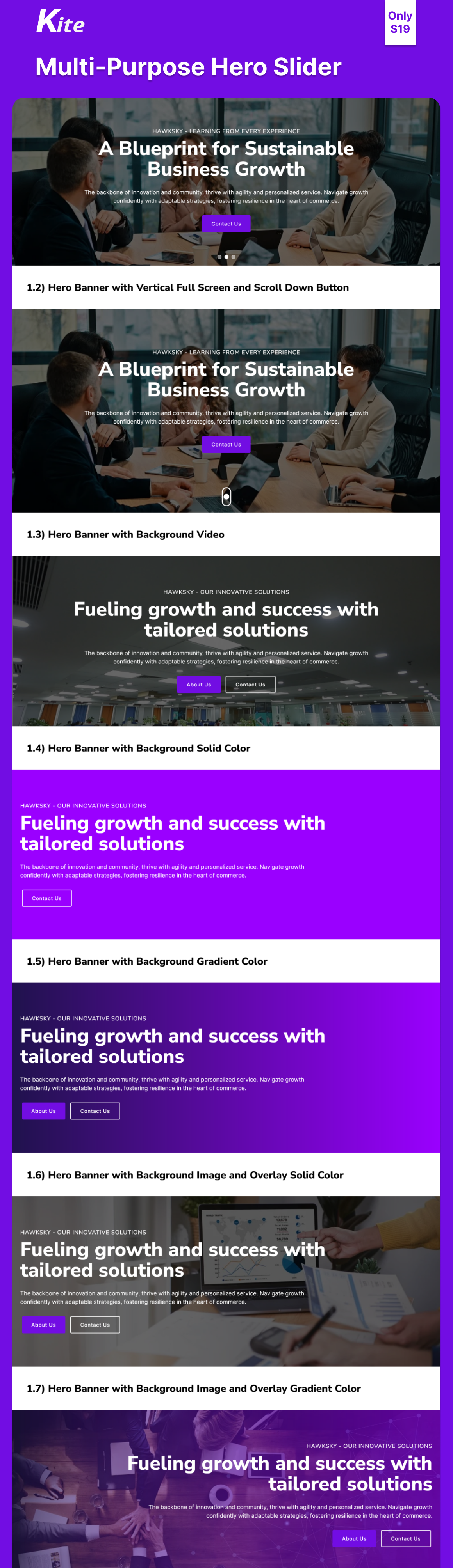 Multi-Purpose Hero Slider preview image