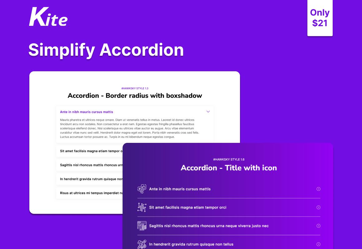 Simplify Accordion Module by GAN Creative