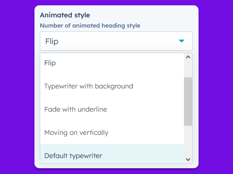Different Typewriter Animation Styles
