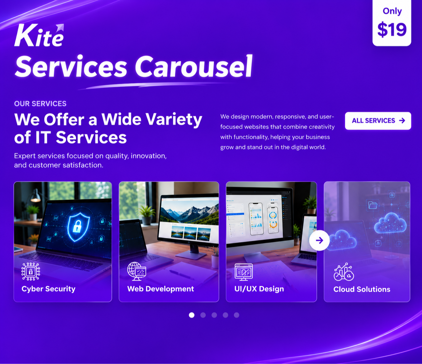 Services Carousel demo view