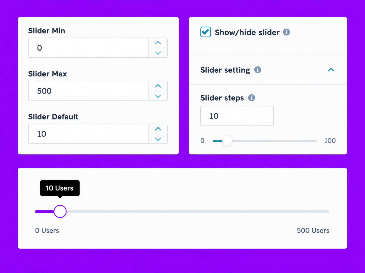Interactive User Slider