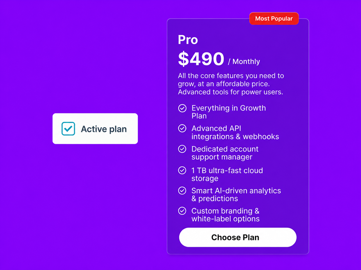 Recommended Plan Highlight