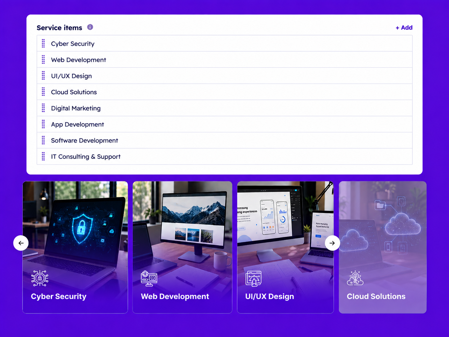 Interactive Service Showcase